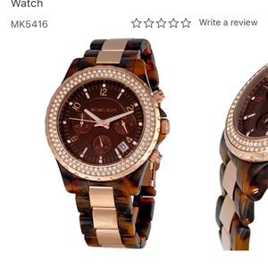 Michael Kors Madison Brown Acetate Chronograph Ladies Watch